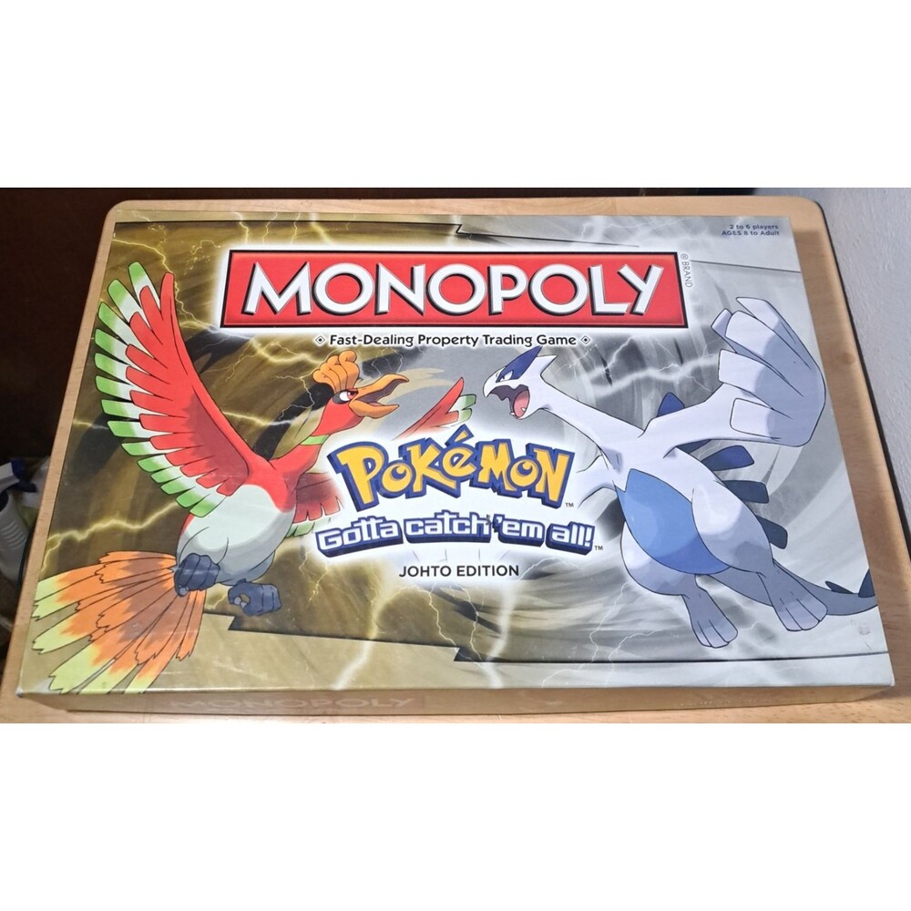 Pokemon Monopoly Johto Edition Factory 2016 Hasbro C15290790 99.9% COMPLETE READ